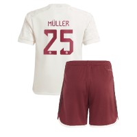 Bayern Munich Thomas Muller #25 Replica Third Minikit 2023-24 Short Sleeve (+ pants)